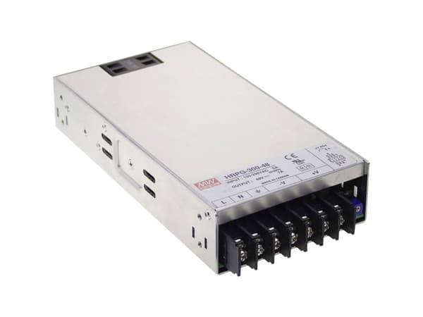 MEAN WELL HRP-300-15, 330 W, 85 - 264 V, 47 - 63 Hz, 3.5/115VC, 1.8/230VC, Aktiivinen, 16 ms