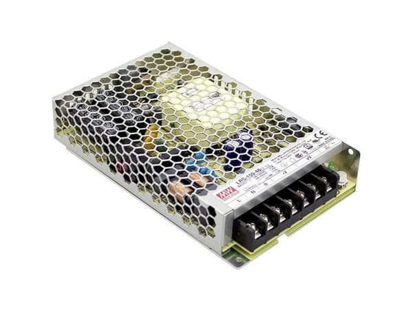 MEAN WELL LRS-150-12, 150 W, 85 - 132 V, 47 - 63 Hz, 3/115VC, 1.7/230VC, 40 ms, 87,5%