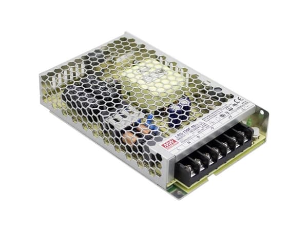 MEAN WELL LRS-150F-12, 150 W, 85 - 264 V, Over-spenning (volt), Overbelastning, Kortslutning, Rustfritt stål, -20 - 70 °C, UL60950-1, TUV EN60950-1,