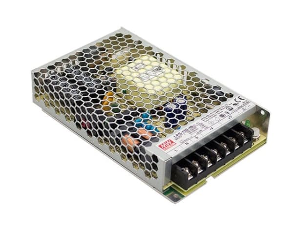 MEAN WELL LRS-150F-12, 150 W, 85 - 264 V, Over-spenning (volt), Overbelastning, Kortslutning, Rustfritt stål, -20 - 70 °C, UL60950-1, TUV EN60950-1,