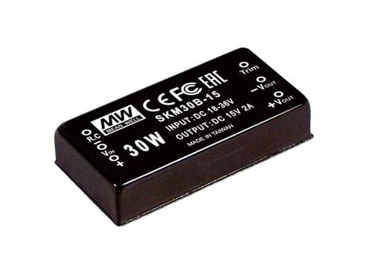 MEAN WELL SKM30C-12, 36 - 75 V, 30 W, 12 V, RoHS, 50,8 mm, 35 g
