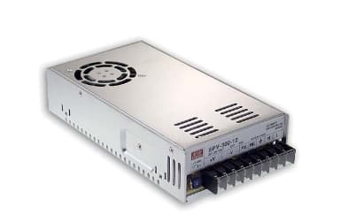MEAN WELL SPV-300-24, 300 W, 88 - 264 V, 47 - 63 Hz, 3.6/115VC 1.8/230VC, 16 ms, 85%