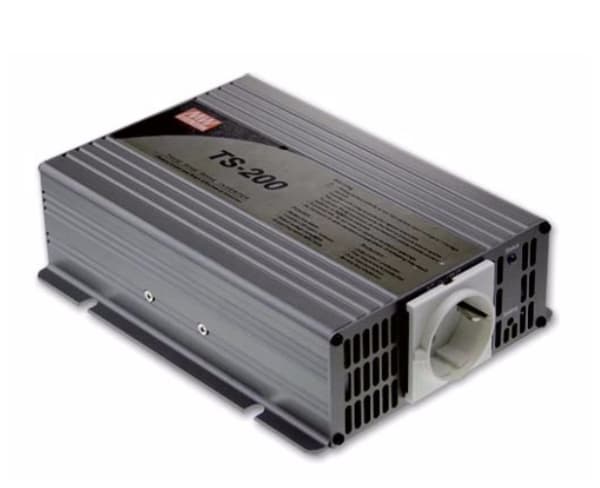 MEAN WELL TS-200-248B, Universal, 42 - 60 V, 200 W, 240 V, DC-til-AC, 5 A Sort