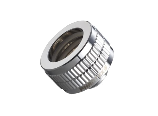 Phanteks Glacier 16mm Hard Tube Fitting G1/4 - Armatur for væskekjølesystem - speilkrom