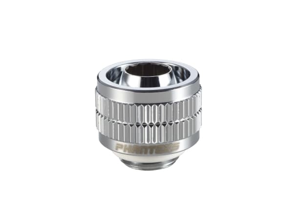 Phanteks Glacier 16/10mm Soft Tube Fitting (5/8" - 3/8"), G1/4 - Armatur for væskekjølesystem - speilkrom
