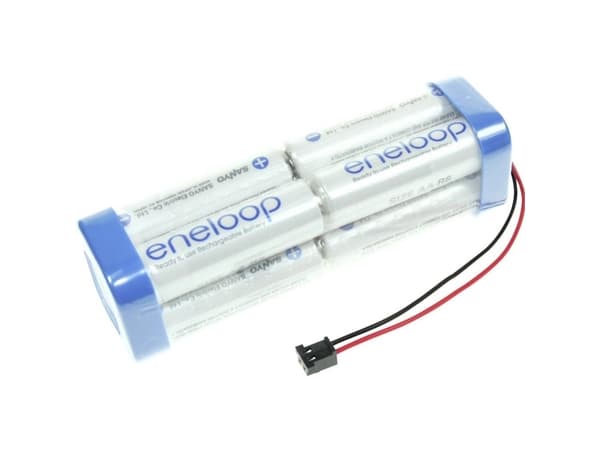 Panasonic eneloop Doppelwürfel F2x2x2 Graupner Batteripakke Celletal: 8 Batteristørrelse: R6 (AA) Kabel, Stik NiMH 9.6 V 1900 mAh