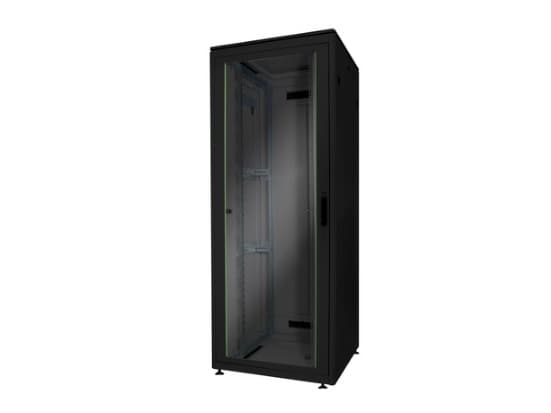 DIGITUS Professional DN-19 32U-8/8-B-1 - Rack skåp - svart, RAL 9005 - 32U - 19"