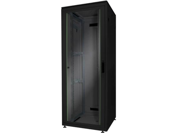 Digitus Unique DN-19 42U-8/8-B-1 - Rack skåp - svart, RAL 9005 - 42U - 19"