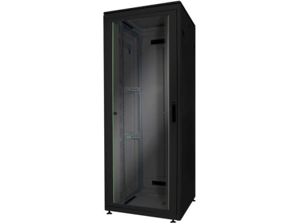 Digitus Unique DN-19 42U-8/8-B-1 - Rack skåp - svart, RAL 9005 - 42U - 19"
