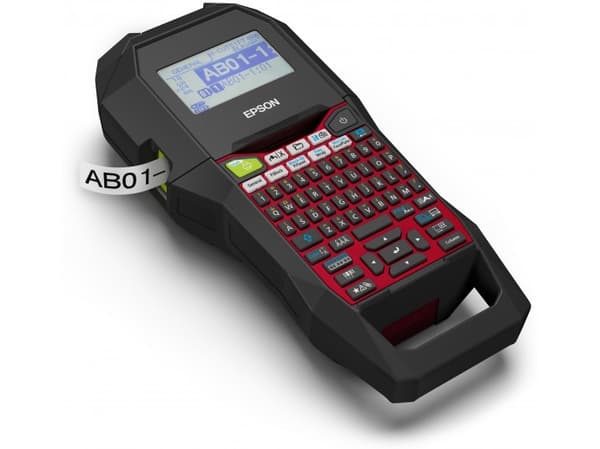 Epson LabelWorks LW-Z700FK - Etikettmaker - S/H - termotransfer - Rull (2,4 cm) - 180 dpi - inntil 30 mm/sek - USB, USB-vert - kutter - 8-linjersutsk Sort, Rød