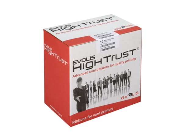Evolis High Trust 1/2 YMCKOKO Ribbon - YMCKO - utskriftsbånd (farge, halvpanel) - for Evolis Primacy, Zenius
