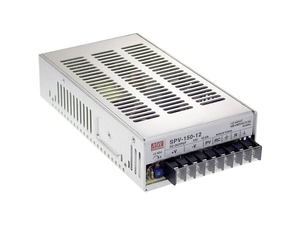 MEAN WELL SPV-150-48, 150 W, 88 - 264 V, 47 - 63 Hz, 2.5/115VC, 1.25/230VC, Aktiv, 16 ms