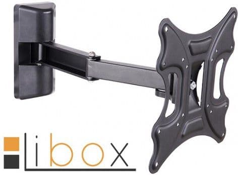 libox Tokyo - Monteringssett (veggarm, adapterplate) - for LCD-TV - skjermstørrelse: 23"-42" - monteringsgrensesnitt: inntil 200 x 200 mm - veggmonte