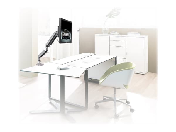StarTech.com Enkel skrivbordsmonterad monitorarm - ledad i alla riktningar - silver - Monteringssats - justerbar arm - för LCD-display - extra krafti