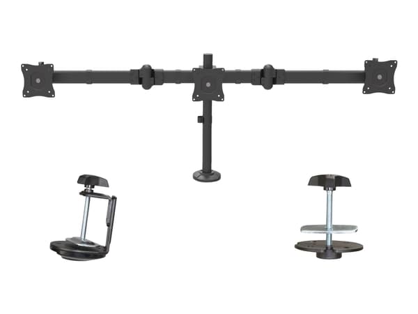 StarTech.com Skrivbordsmonterad trippel monitorarm - ledad - Justerbar arm - för 3 monitorer - massivt stål - skärmstorlek: 13"-27" - för P/N: DK30CH