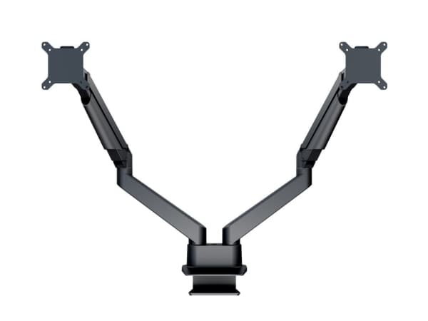 Multibrackets M VESA Gas Lift Arm Dual Side by Side - Monteringssett - justerbar arm - for 2 LCD-skjermer - aluminium, stål - svart - skjermstørrelse