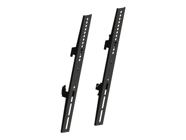 Multibrackets M Pro Series - Monteringssett (2 faste armer) - stål - svart - skinnemontering