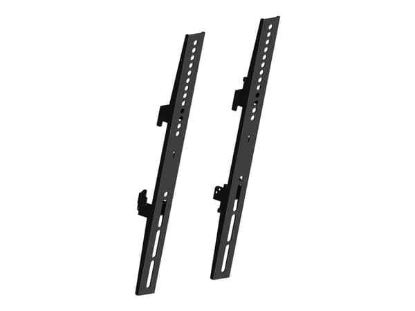 Multibrackets M Pro Series - Monteringssett (2 faste armer) - stål - svart - skinnemontering