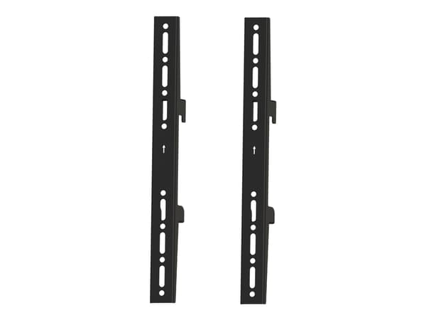 Multibrackets M Pro Series - Monteringssett (2 faste armer) - stål - svart - skinnemontering