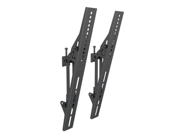 Multibrackets M Pro Series - Monteringssett (tippearm) - aluminium, stål - svart - skinnemontering (en pakke 2)