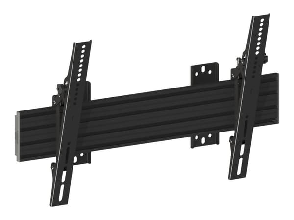 Multibrackets M Pro Series - Monteringssett (tippearm) - aluminium, stål - svart - skinnemontering (en pakke 2)