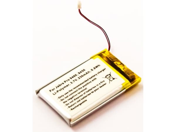 CoreParts - Batteri - Li-pol - 230 mAh - för Jabra PRO 9450, 9460, 9465, 9470