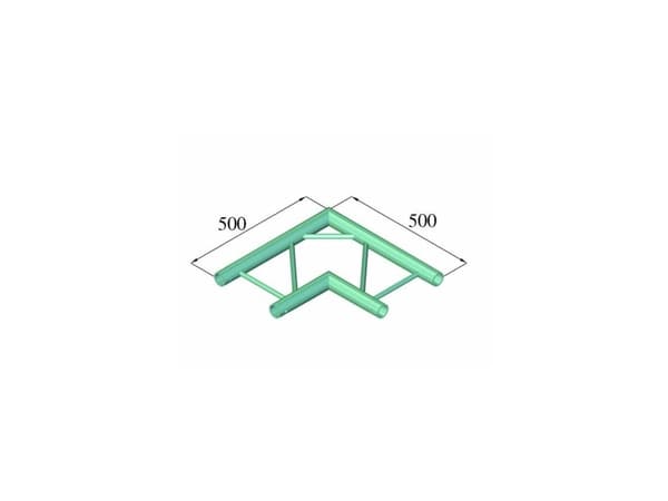 Alutruss BILOCK BQ2-PAC21H 2-punkts traverse Hjørne 90 °