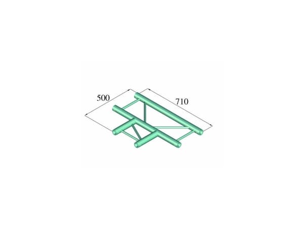 Alutruss BILOCK BQ2-PAT35H 2-punkts traverse T-stykke 90 °