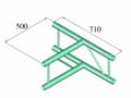 Miniatyrbilde 2 av 3: Alutruss BILOCK BQ2-PAT36V 2-punkts traverse T-stykke 90 °