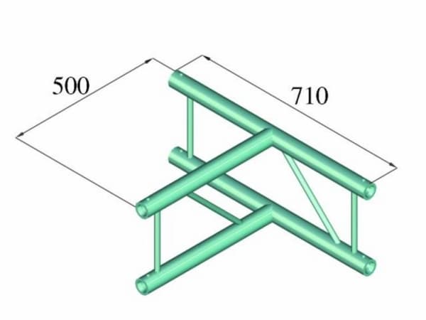 Alutruss BILOCK BQ2-PAT36V 2-punkts traverse T-stykke 90 °