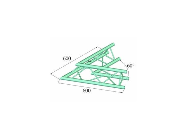Alutruss DECOLOCK DQ3-PAC20 3-punkt traverse Hjørne 60 °