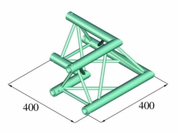 Alutruss DECOLOCK DQ3-PAC21 3-punkt traverse Hjørne 90 °