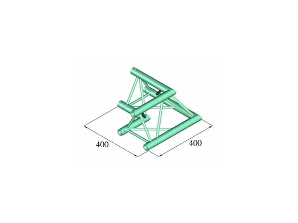 Alutruss DECOLOCK DQ3-PAC21 3-punktinen traverssi Hjørne 90 ° Alutruss DECOLOCK DQ3-PAC21 3-punktinen traverssi Hjørne 90 °