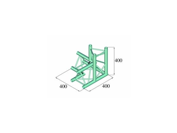 Alutruss DECOLOCK DQ3-PAL34 3-punkt traverse 3-vejs-hjørne 90 ° Alutruss DECOLOCK DQ3-PAL34 3-punkt traverse 3-vejs-hjørne 90 °