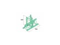 Miniatyrbilde 1 av 3: Alutruss DECOLOCK DQ3-PAT35 3-punkt traverse T-stykke 90 °