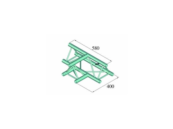 Alutruss DECOLOCK DQ3-PAT36 3-punkt traverse T-stykke 90 °