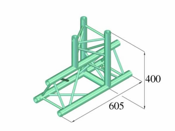 Alutruss DECOLOCK DQ3-PAT37 3-punkt traverse T-stykke 90 °