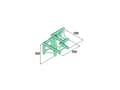 Miniatyrbilde 1 av 4: Alutruss TRILOCK 6082AL-31 3-punkt traverse 3-vejs-hjørne 90 °