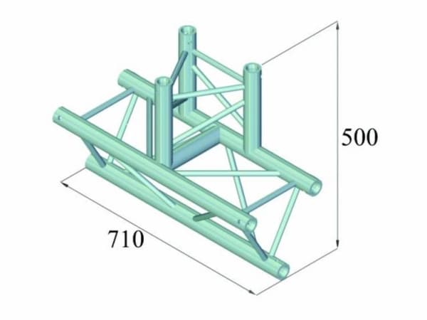 Alutruss TRILOCK 6082AT-38 3-punkt traverse T-stykke 90 °
