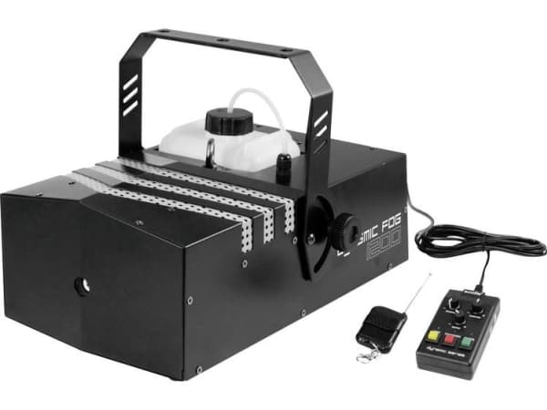 Eurolite tåkemaskin DYNAMIC FOG 1200 inkl. monteringsbrakett, inkl. kabelfjernkontroll, med lyseffekt (51702040)