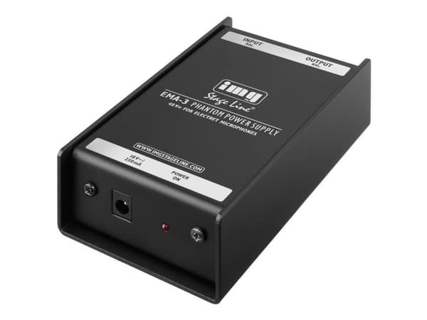 IMG Stage Line EMA-3, Mikrofoni, Sisätila, 18 V, 48 V, 0,25 A, +48V