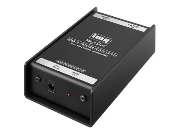 IMG Stage Line EMA-3, Mikrofoni, Sisätila, 18 V, 48 V, 0,25 A, +48V