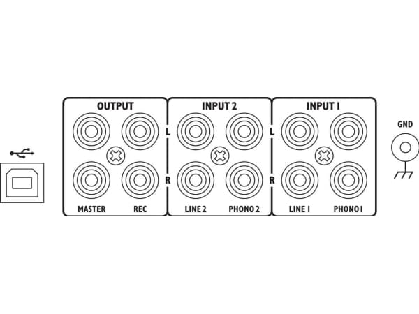 IMG Stage Line MPX-20USB, 3 kanaler, Svart