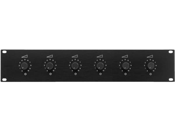 Monacor ATT-19100, Rotary volume control, Svart, 50 - 18000 Hz, 100 W, 484 mm, 88 mm