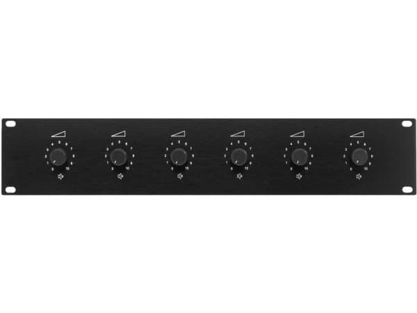 Monacor ATT-1950, Käännettävä äänenvoimakkuuden säätö, Musta, 300 W, 484 x 77 x 88 mm, 1,6 kg