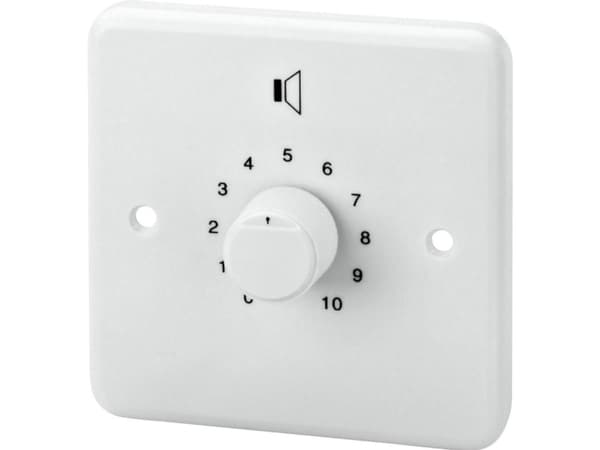 Monacor ATT-2100/WS, Rotasjonsvolumkontroll, Hvit, 100 W, 85 x 71 x 85 mm, 210 g