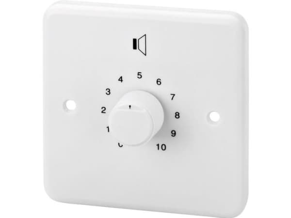 Monacor ATT-250/WS, Rotasjonsvolumkontroll, Hvit, 50 W, 85 x 85 x 71 mm, 210 g