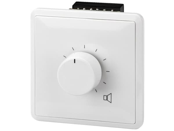 Monacor ATT-325ST, Käännettävä äänenvoimakkuuden säätö, Seinään asennettava, Valkoinen, Muovi, 20 - 20000 Hz, 4 O