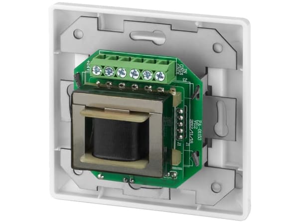 Monacor ATT-506PEU, Rotasjonsvolumkontroll, Vegg-montert, Hvit, 50 - 18000 Hz, 6 W, 80 mm