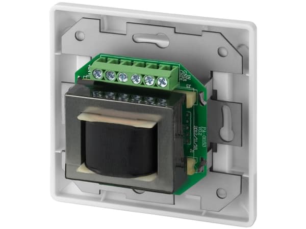 Monacor ATT-524PEU, Käännettävä äänenvoimakkuuden säätö, Seinään asennettava, 50 - 18000 Hz, 24 W, 80 mm, 80 mm